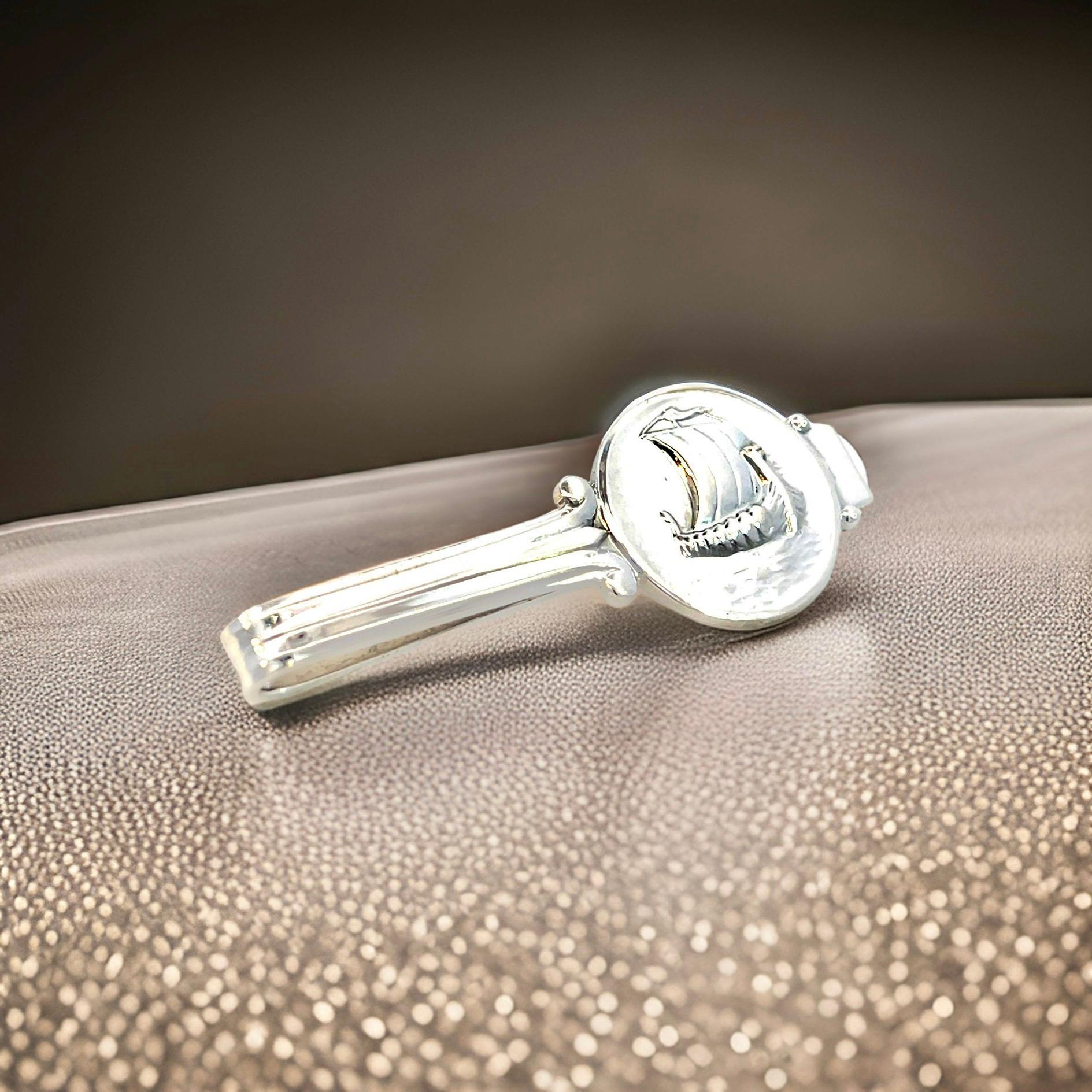 Georg Jensen Estate Money Clip Tie Clip Silver 6