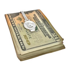 Georg Jensen Estate Money Clip Tie Clip Silver