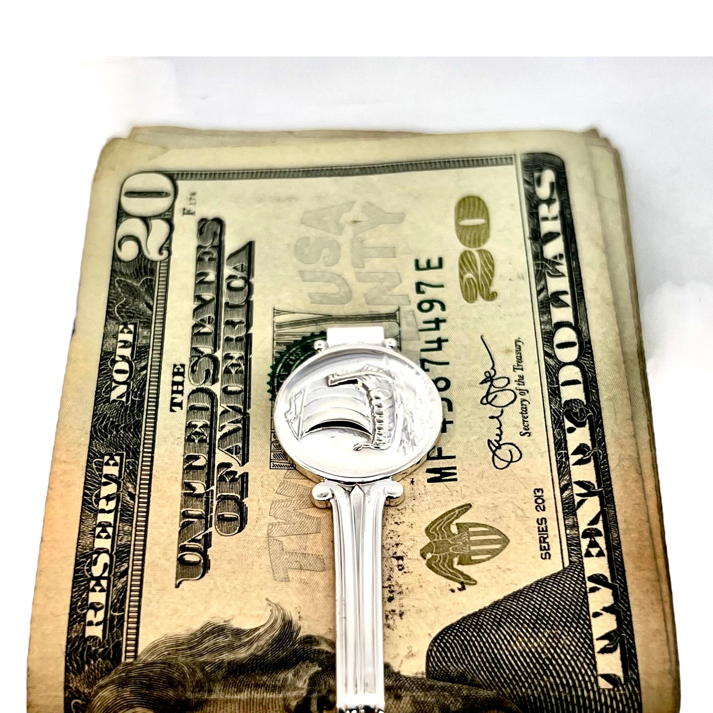 Georg Jensen Estate Money Clip Tie Clip Silver 5