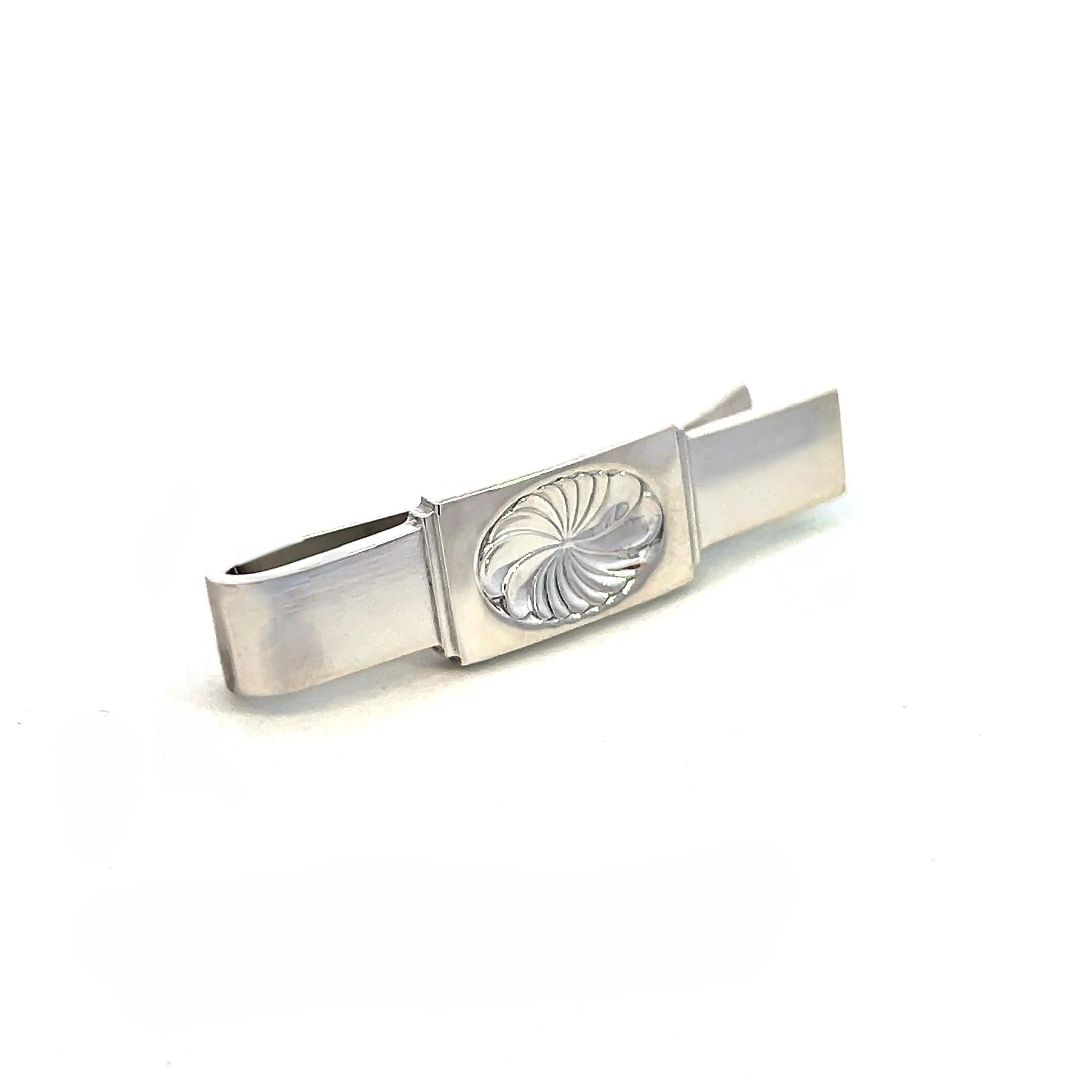 Georg Jensen Estate Money Clip Tie Clip Silver For Sale 7