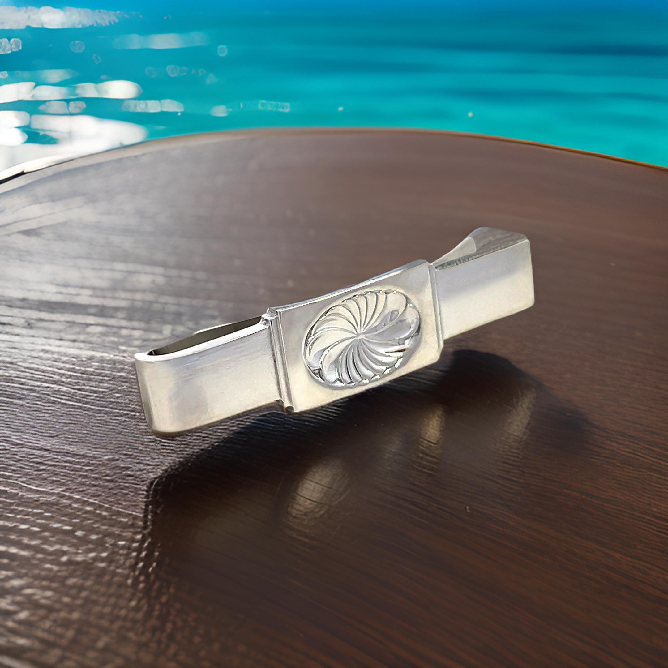 Georg Jensen Estate Money Clip Tie Clip Silver For Sale 8