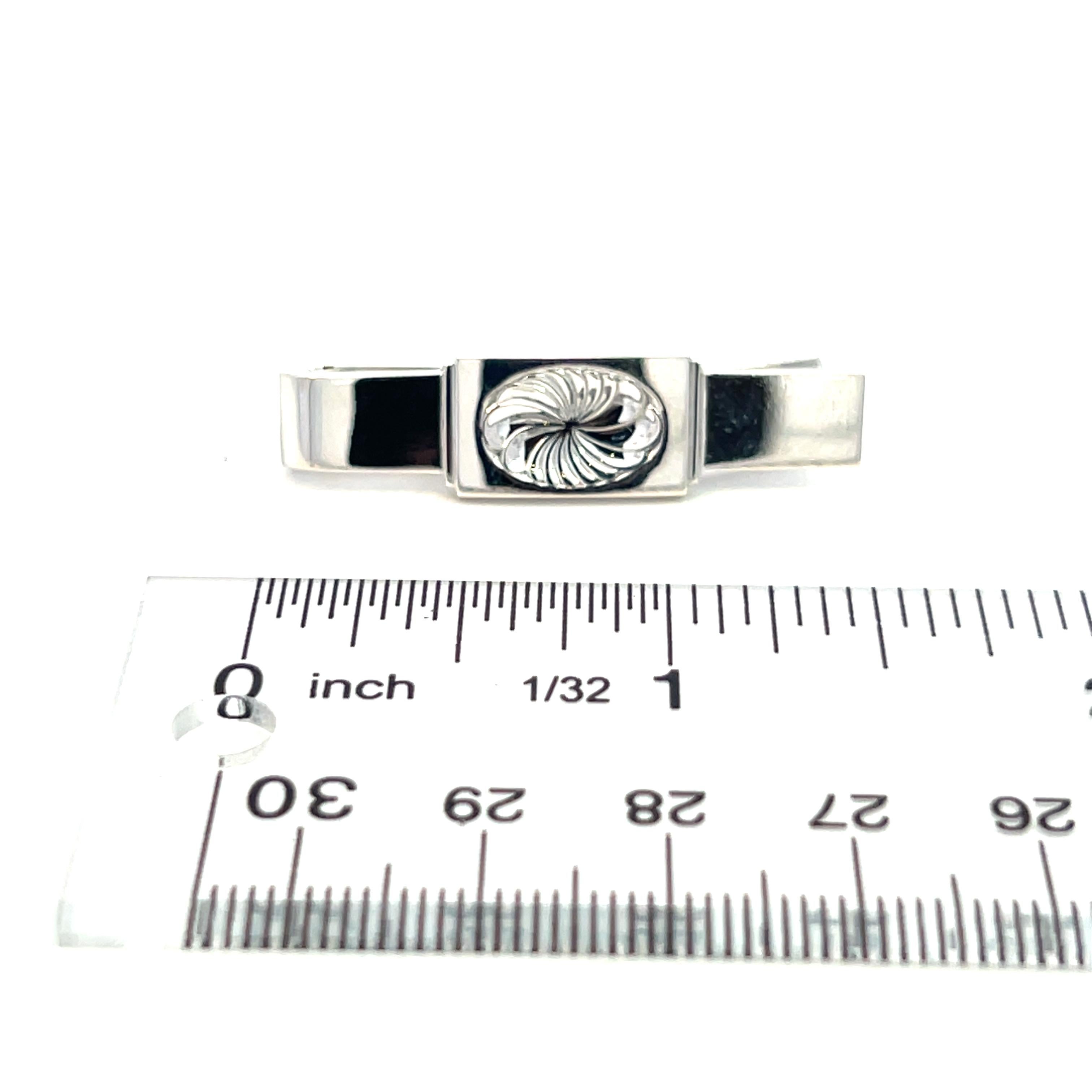 Georg Jensen Estate Money Clip Tie Clip Silver For Sale 10