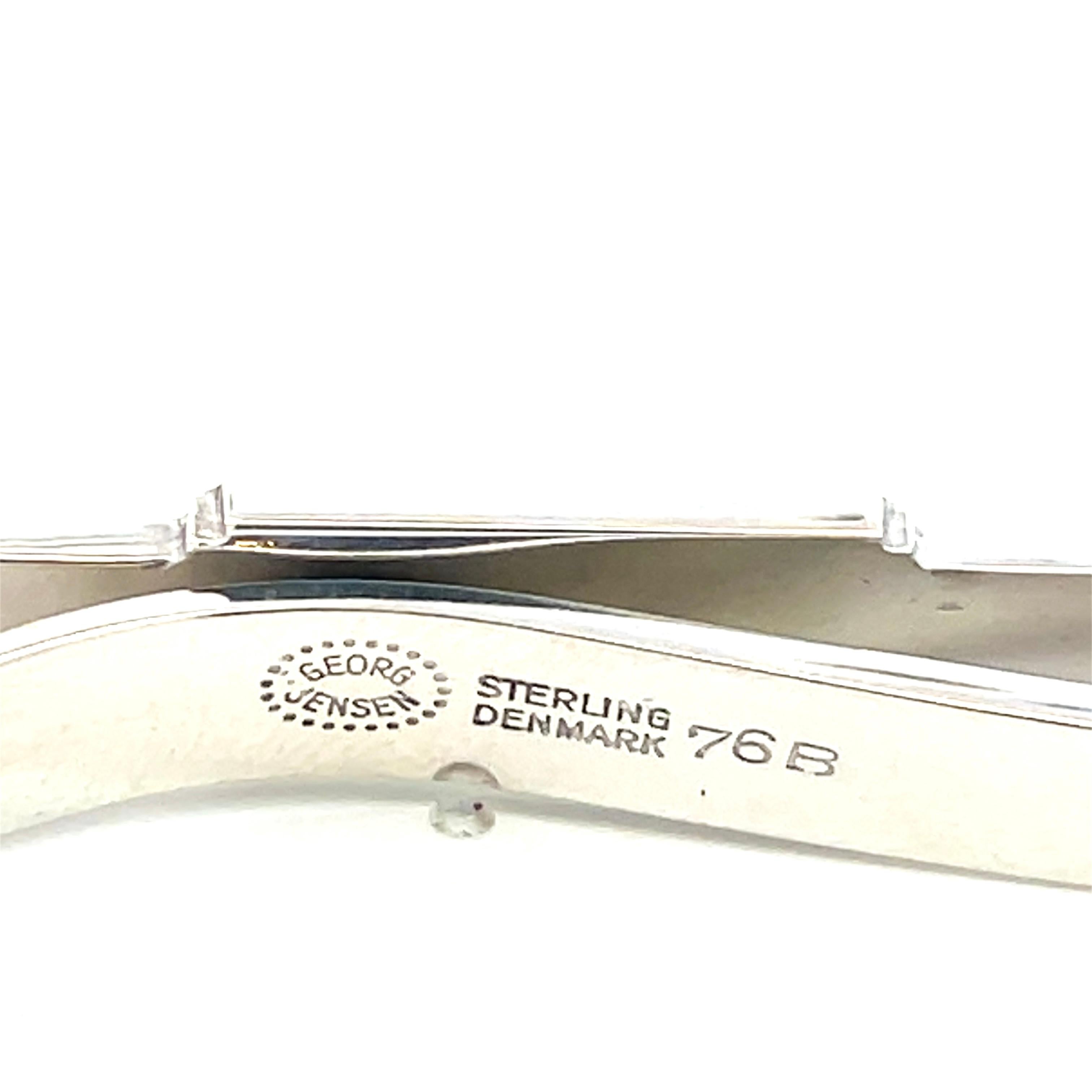 Men's Georg Jensen Estate Money Clip Tie Clip Silver For Sale