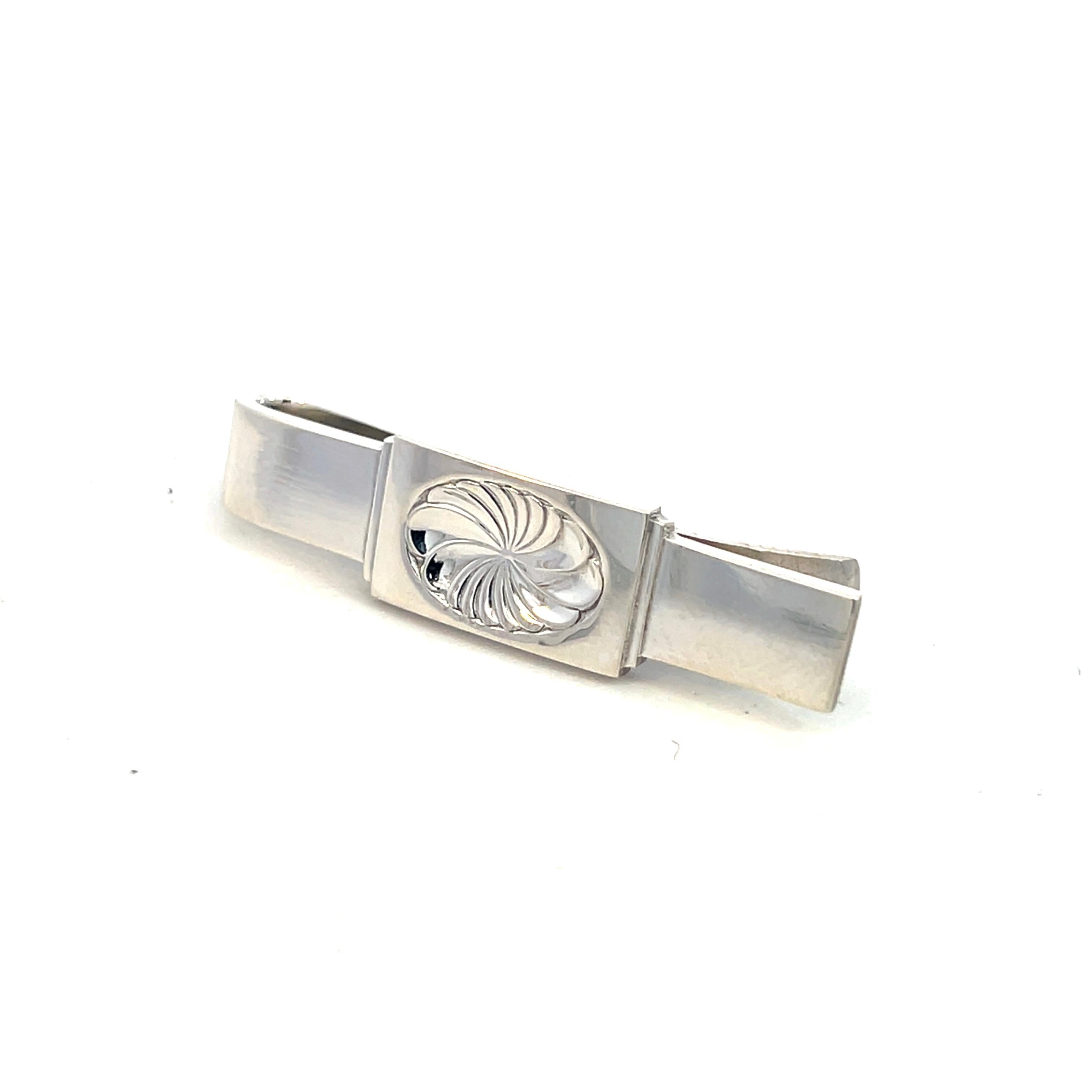 Georg Jensen Estate Money Clip Tie Clip Silver For Sale 1