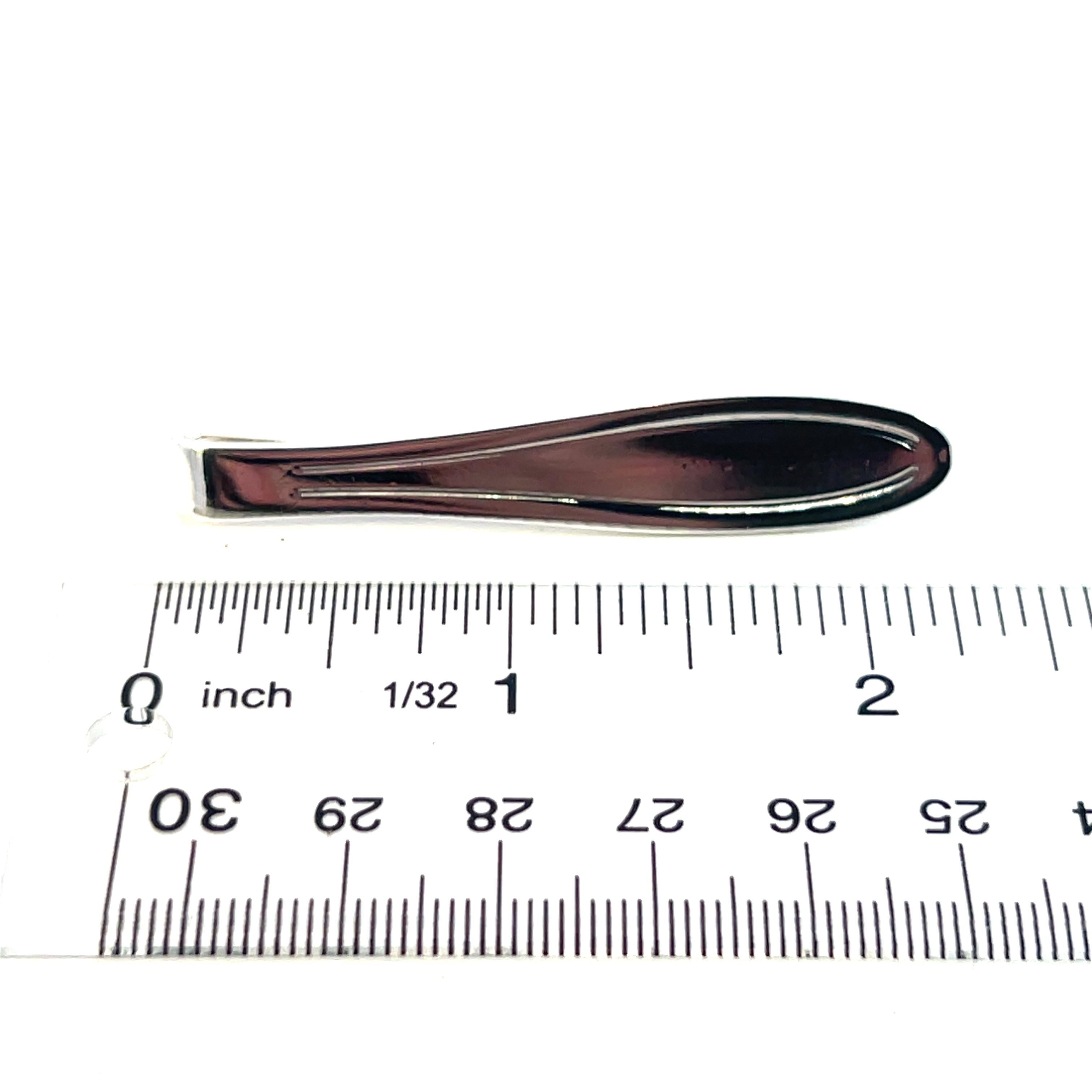 Georg Jensen Estate Money Clip Tie Pin Silver For Sale 9