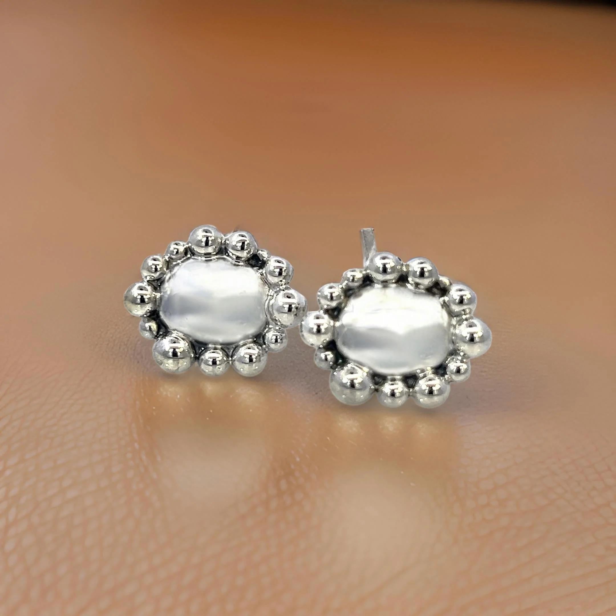 Georg Jensen Estate Sterling Silver Cufflinks 16 Grams For Sale 2