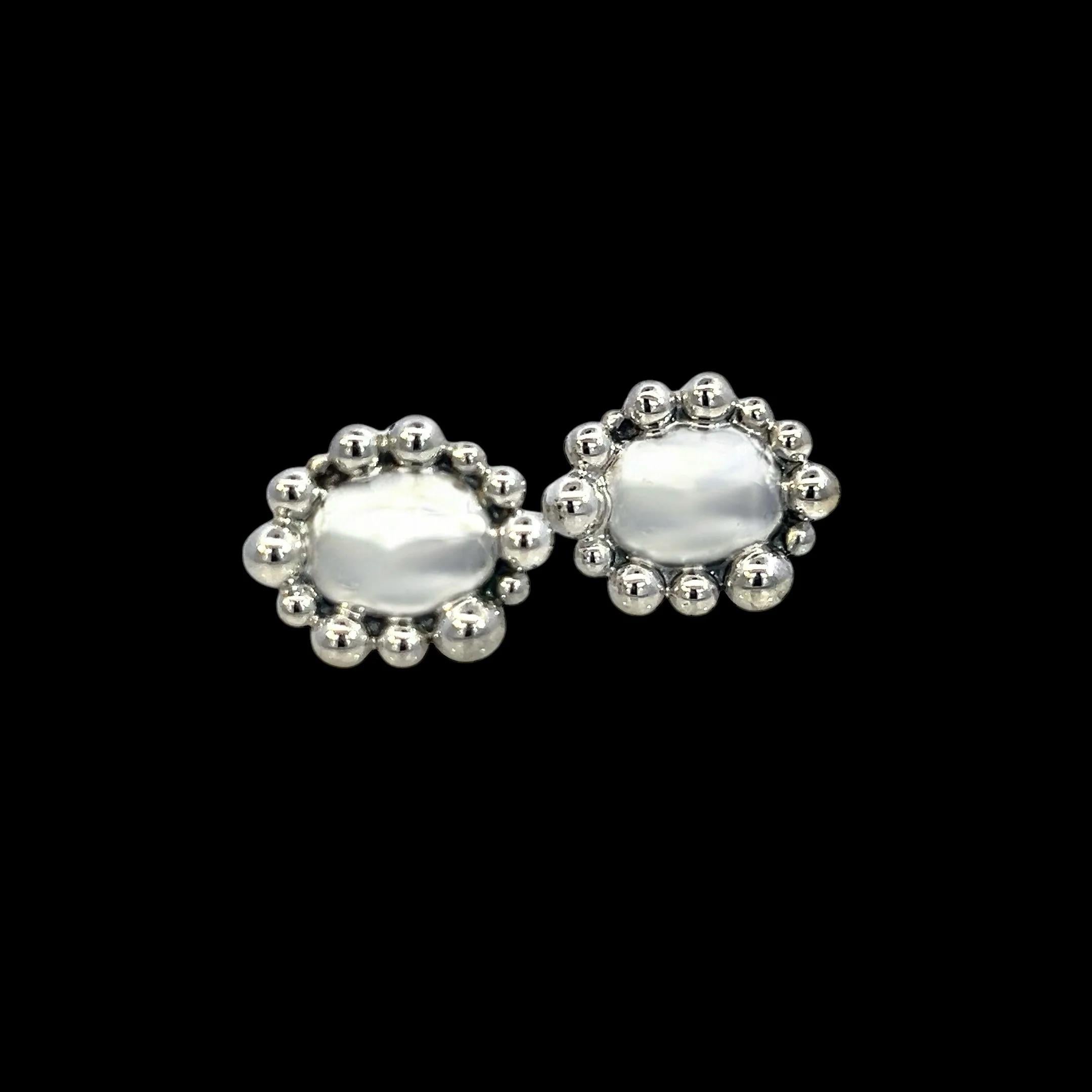 Georg Jensen Estate Sterling Silver Cufflinks 16 Grams For Sale 4
