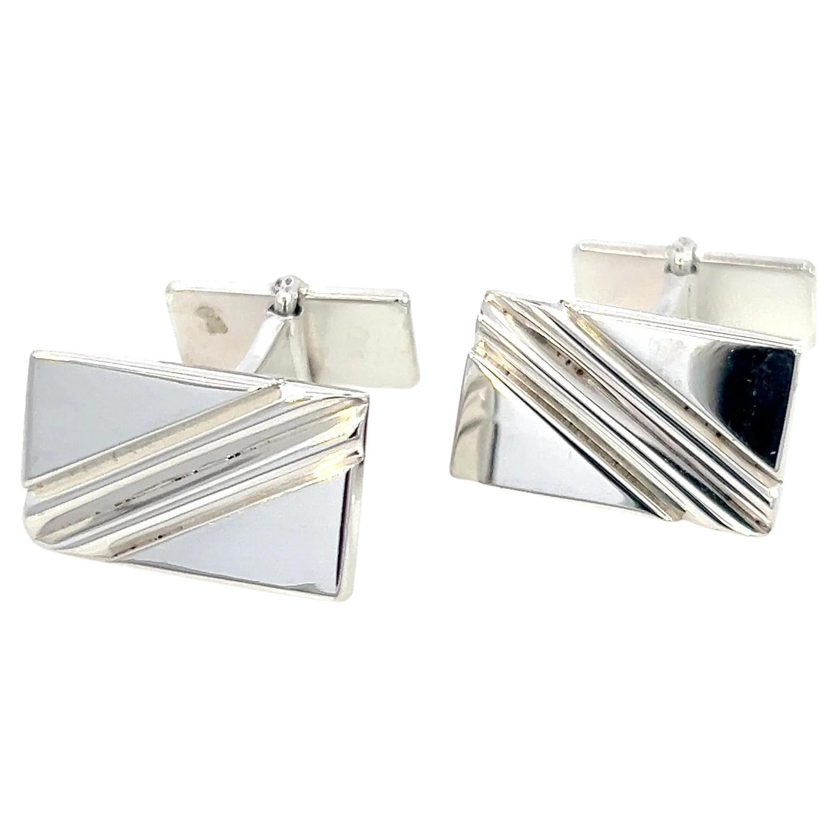 Georg Jensen Estate Sterling Silver Cufflinks 17.20 Grams