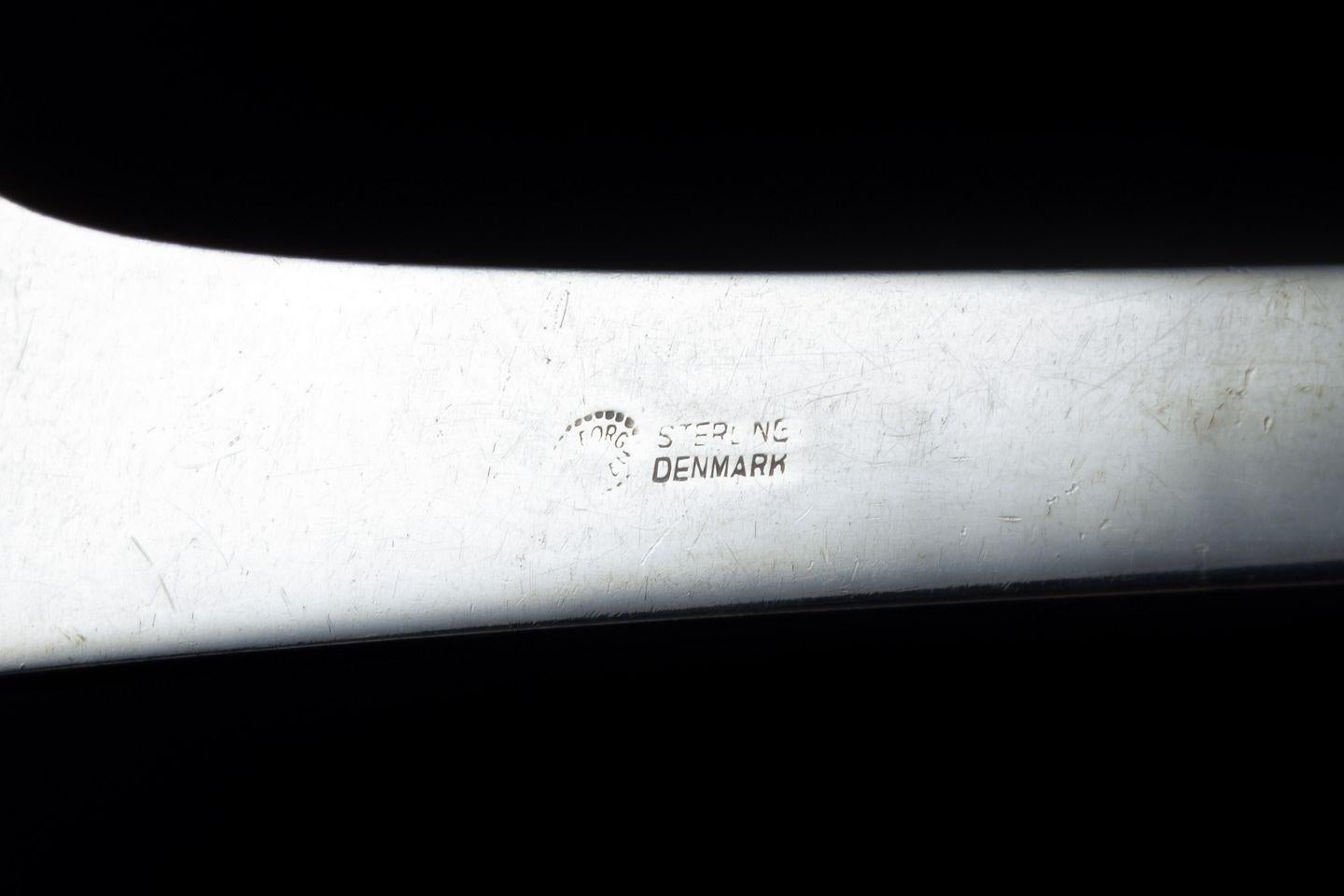 Georg Jensen. Fish knife in the “Caravel” pattern. Sterling silver. In Excellent Condition For Sale In København, Copenhagen