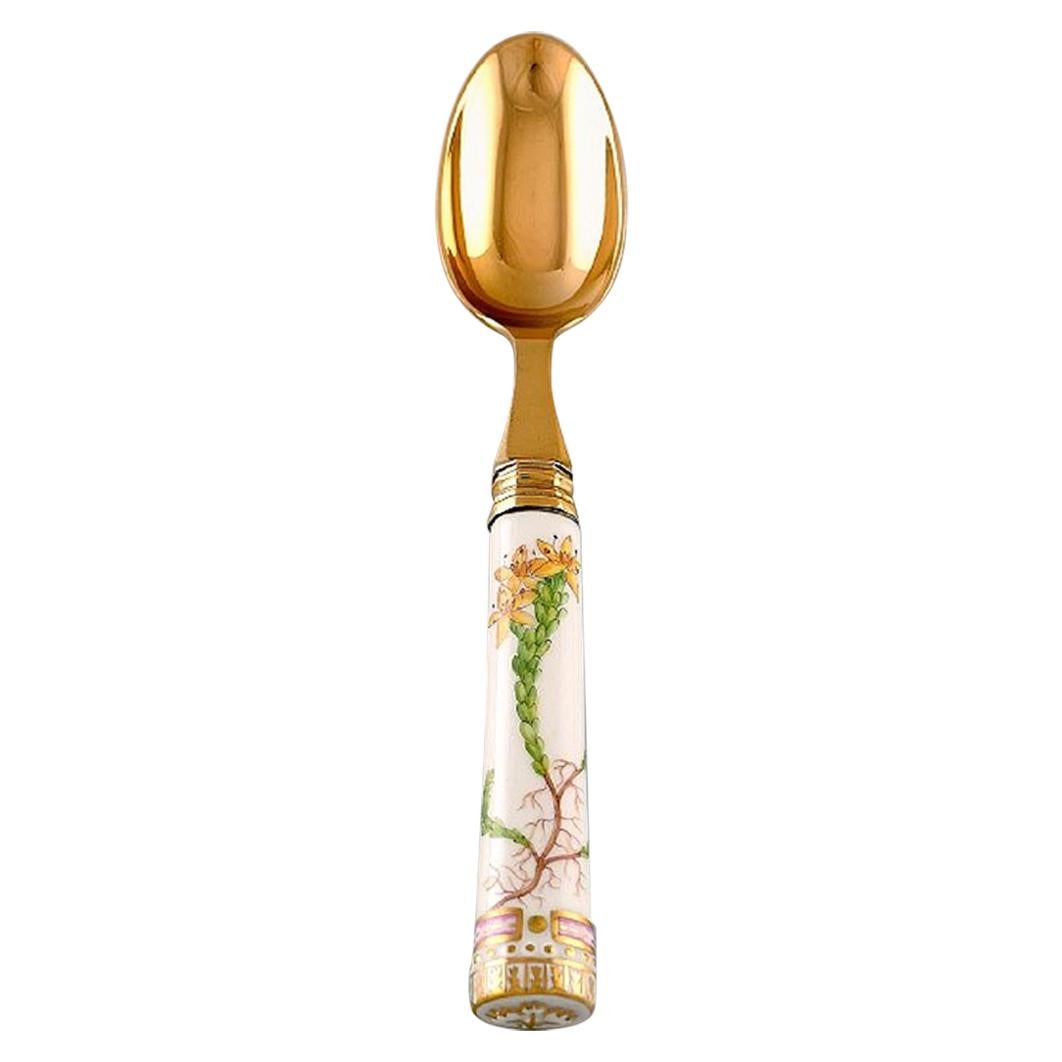 Georg Jensen for Royal Copenhagen, "Flora Danica" Dinner Spoon