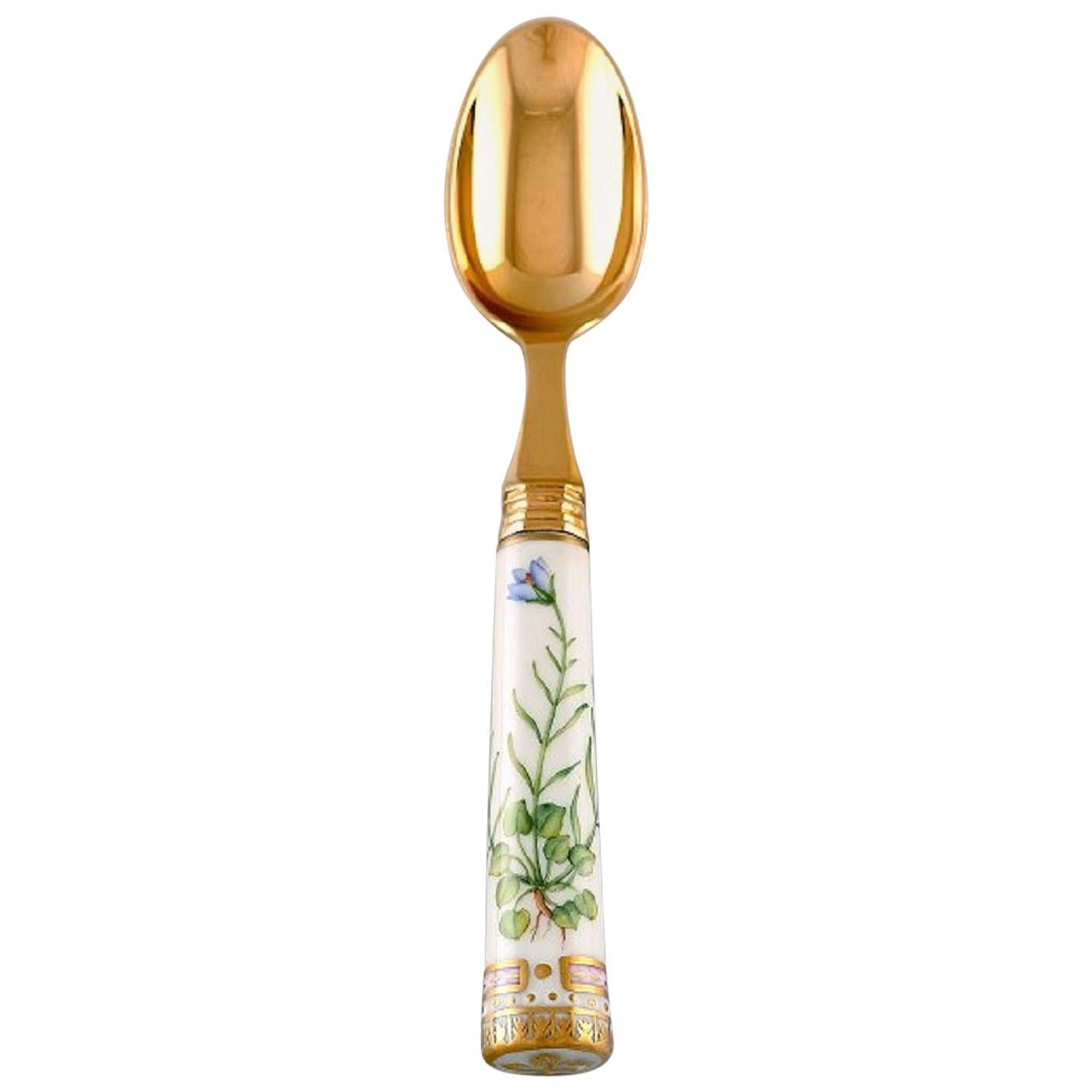 Georg Jensen for Royal Copenhagen, "Flora Danica" Dinner Spoon