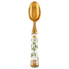 Georg Jensen for Royal Copenhagen, "Flora Danica" Dinner Spoon