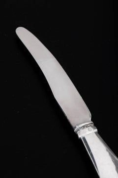 Georg Jensen. Fruit knife in stainless steel and silver. 'Viking' pattern