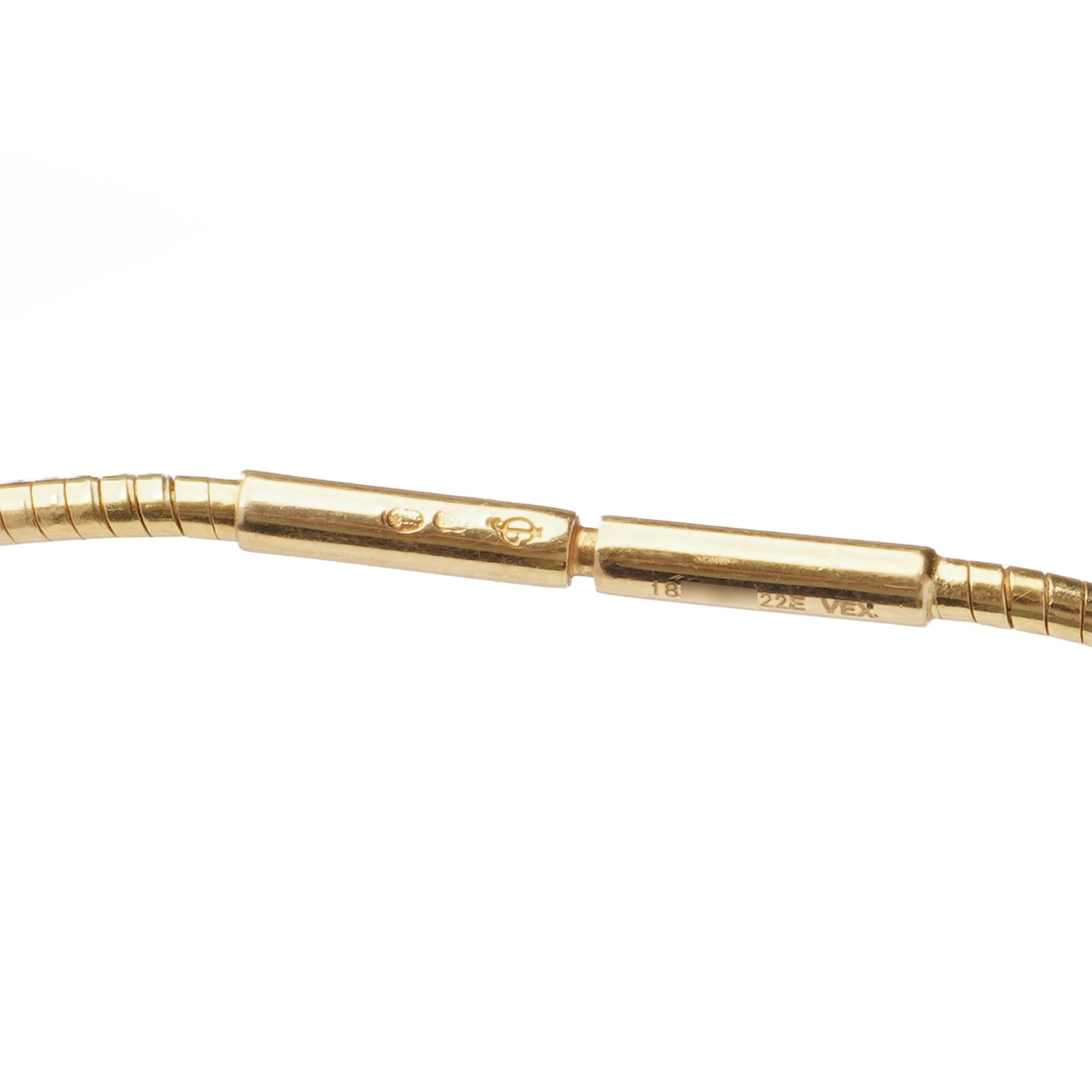 Georg Jensen Fusion 18kt Gold Dreifarbiger Herz-Anhänger Halskette im Angebot 3