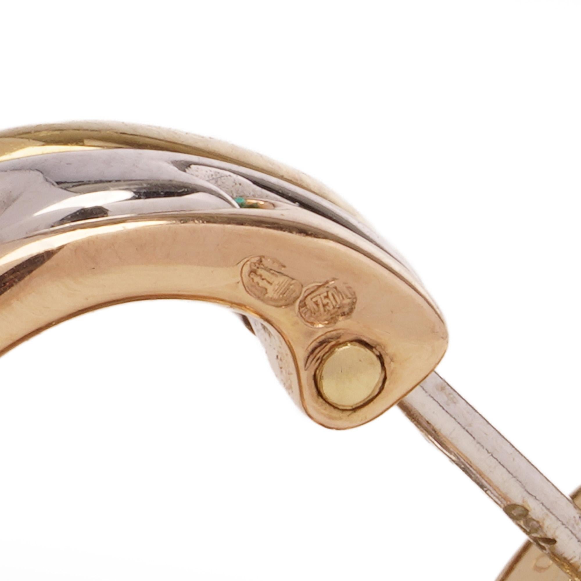 Georg Jensen Fusion 18kt Gelb-, Weiß- und Roségold-Ohrringe im Angebot 5
