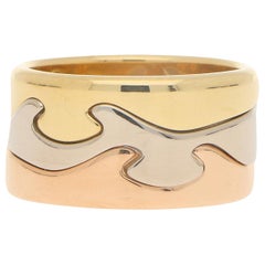 Georg Jensen - Bague puzzle Fusion en or tricolore 18 carats