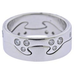 Georg Jensen Fusion, oro bianco, anello con puzzle di diamanti #1367