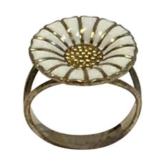 Georg Jensen Gilded Sterling Silver "Daisy" Ring