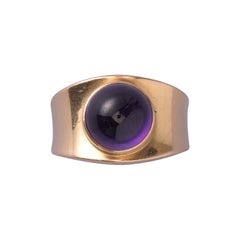 Georg Jensen Gold and Amethyst Ring