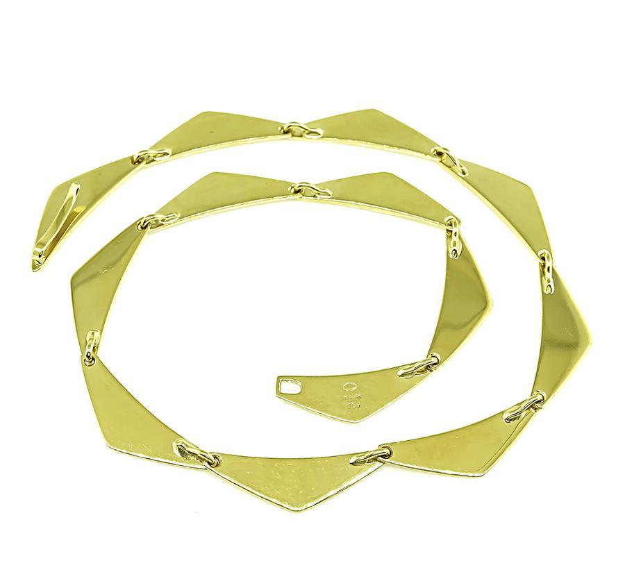 Goldhalskette von Georg Jensen im Zustand „Gut“ in New York, NY