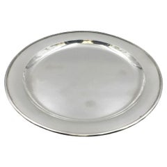 Georg Jensen Hammered Sterling Silver Modern Platter Tray Plate in Pattern 210C