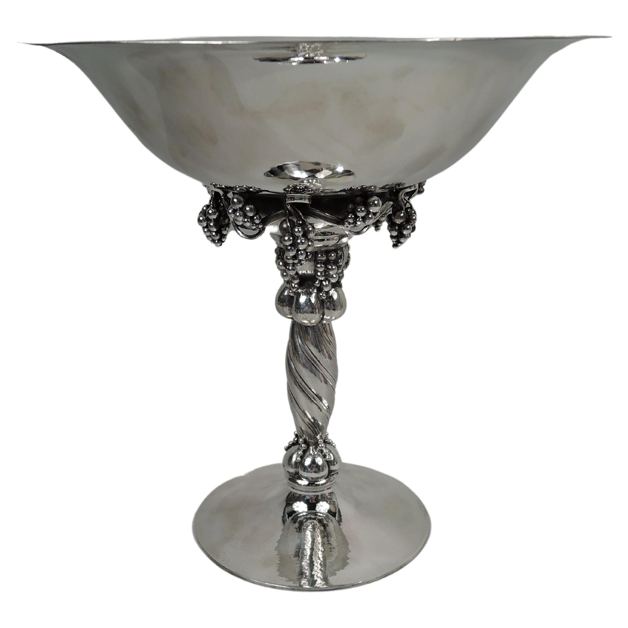 Jensen Sterling Silver "Blossom" Tea Strainer No. 84 For Sale at