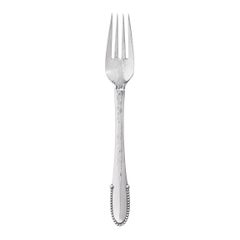 Georg Jensen Handcrafted Sterling Silver Beaded Dinner Fork