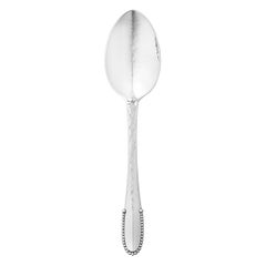 Georg Jensen Handcrafted Sterling Silver Beaded Dinner Spoon