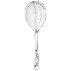 Georg Jensen Handcrafted Sterling Silver Blossom Berry Spoon
