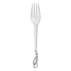 Fourchette pour enfant Georg Jensen en argent sterling à fleurs, fabriquée à la main