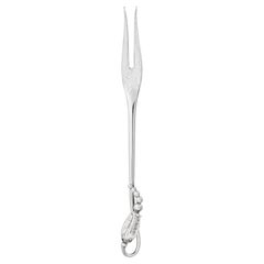 Georg Jensen Handcrafted Sterling Silver Blossom Cold-Cut Fork