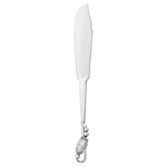Georg Jensen Handcrafted Sterling Silver Blossom Fish Knife