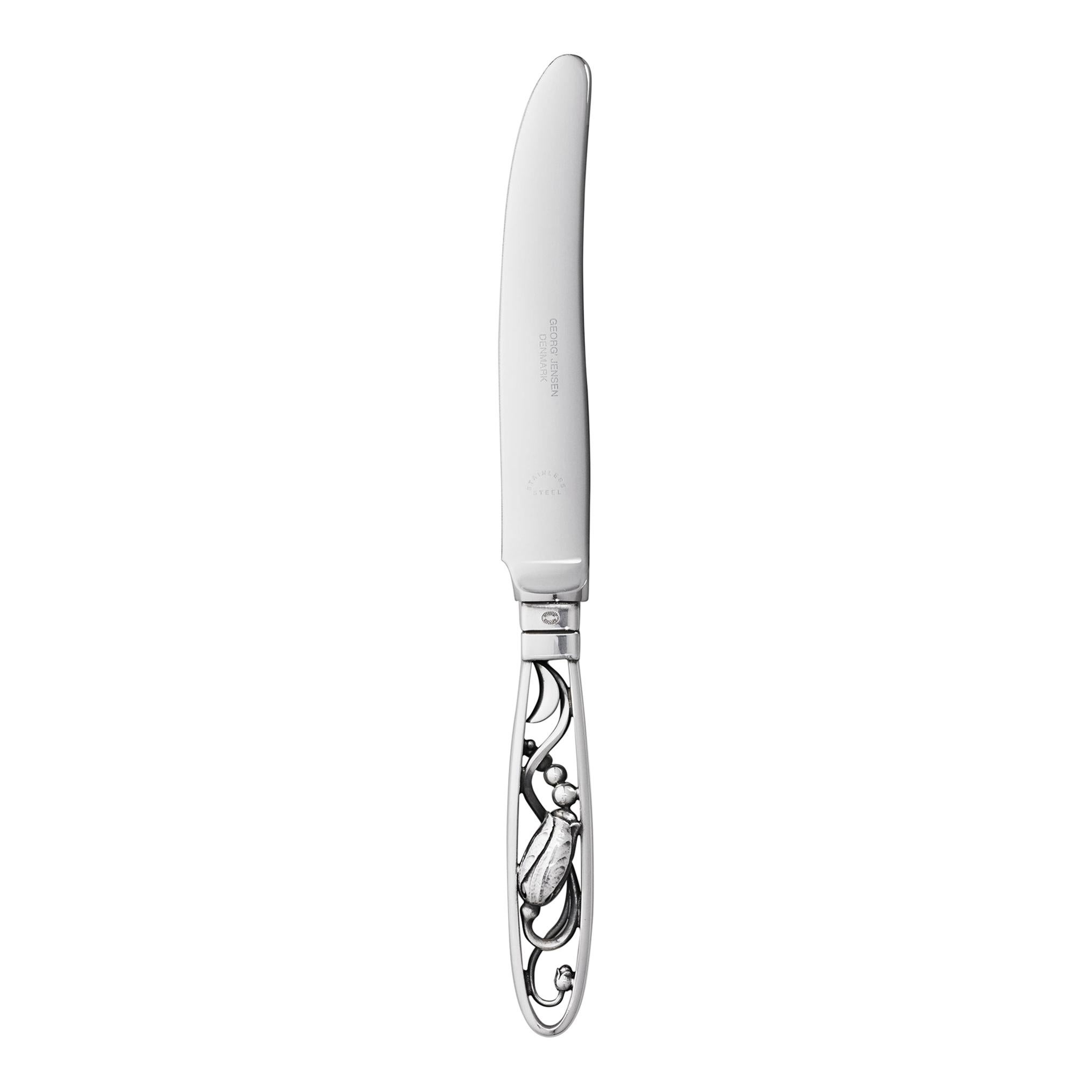 Georg Jensen Handcrafted Sterling Silver Blossom Fruit Knife For Sale