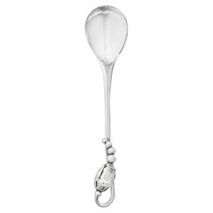 Georg Jensen Handcrafted Sterling Silver Blossom Mocha Spoon
