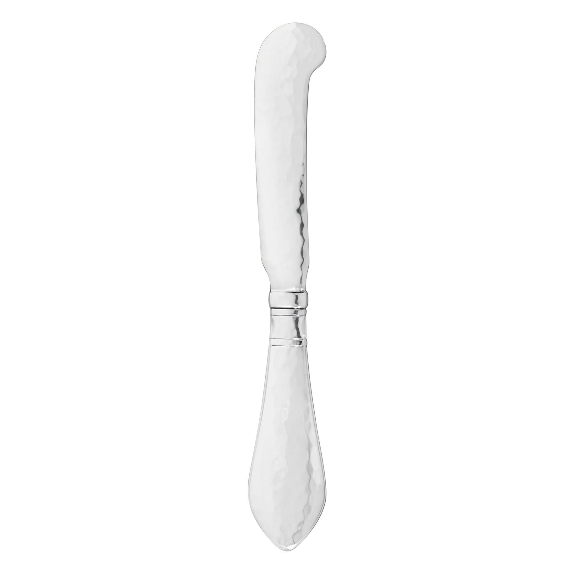 Georg Jensen Handcrafted Sterling Silver Continental Butter Knife For Sale
