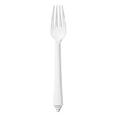 Georg Jensen Handcrafted Sterling Silver Pyramid Dinner Fork by Harald Nielsen