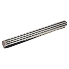 Georg Jensen Hans Hansen Denmark Sterling Silver Ribbed Tie Bar Clip #24548