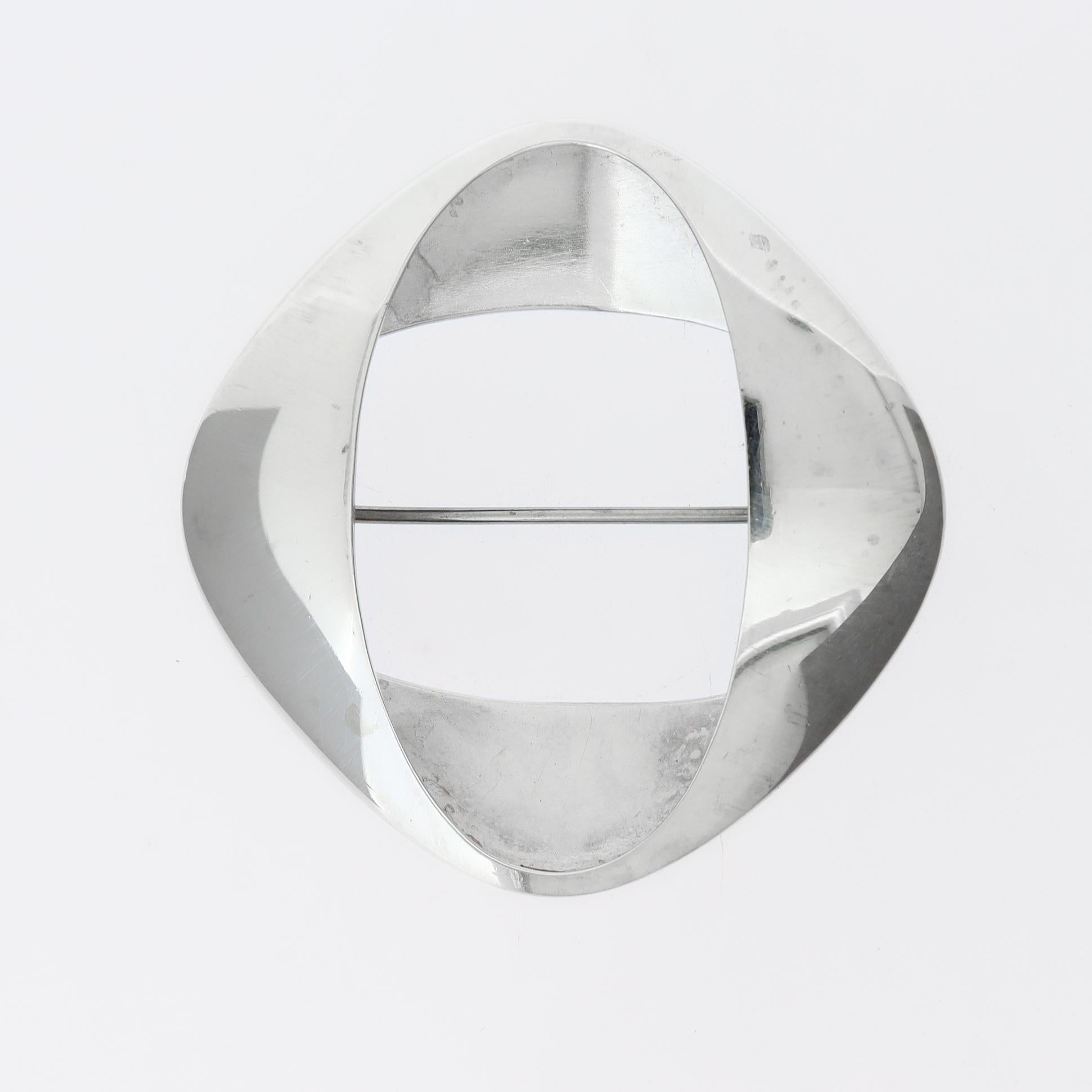 Georg Jensen Henning Koppel Broche danés moderno de plata de ley nº 368 en venta 1
