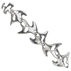 Georg Jensen Henning Koppel Sterling Amoeba Bracelet