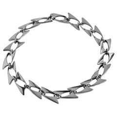 Georg Jensen Henning Koppel Sterling Necklace, Denmark, circa 1960