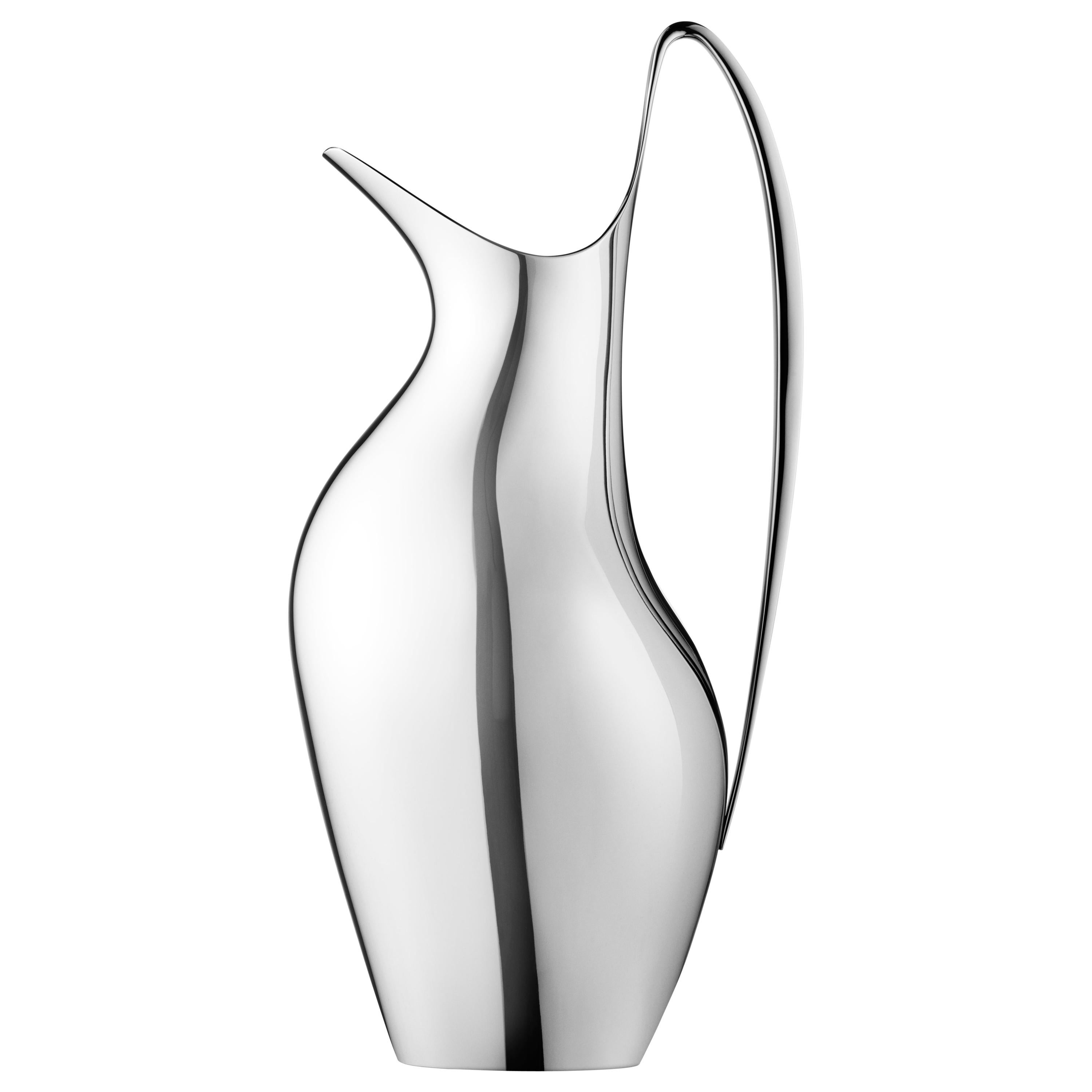 Georg Jensen HK Pitcher in Stainless Steel Mirror Finish by Henning Koppel For Sale