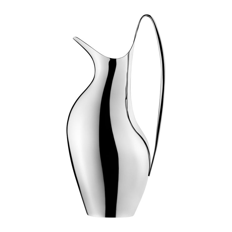 Georg Jensen HK Small Pitcher in Stainless Steel Mirror Finish by Henning Koppel For Sale
