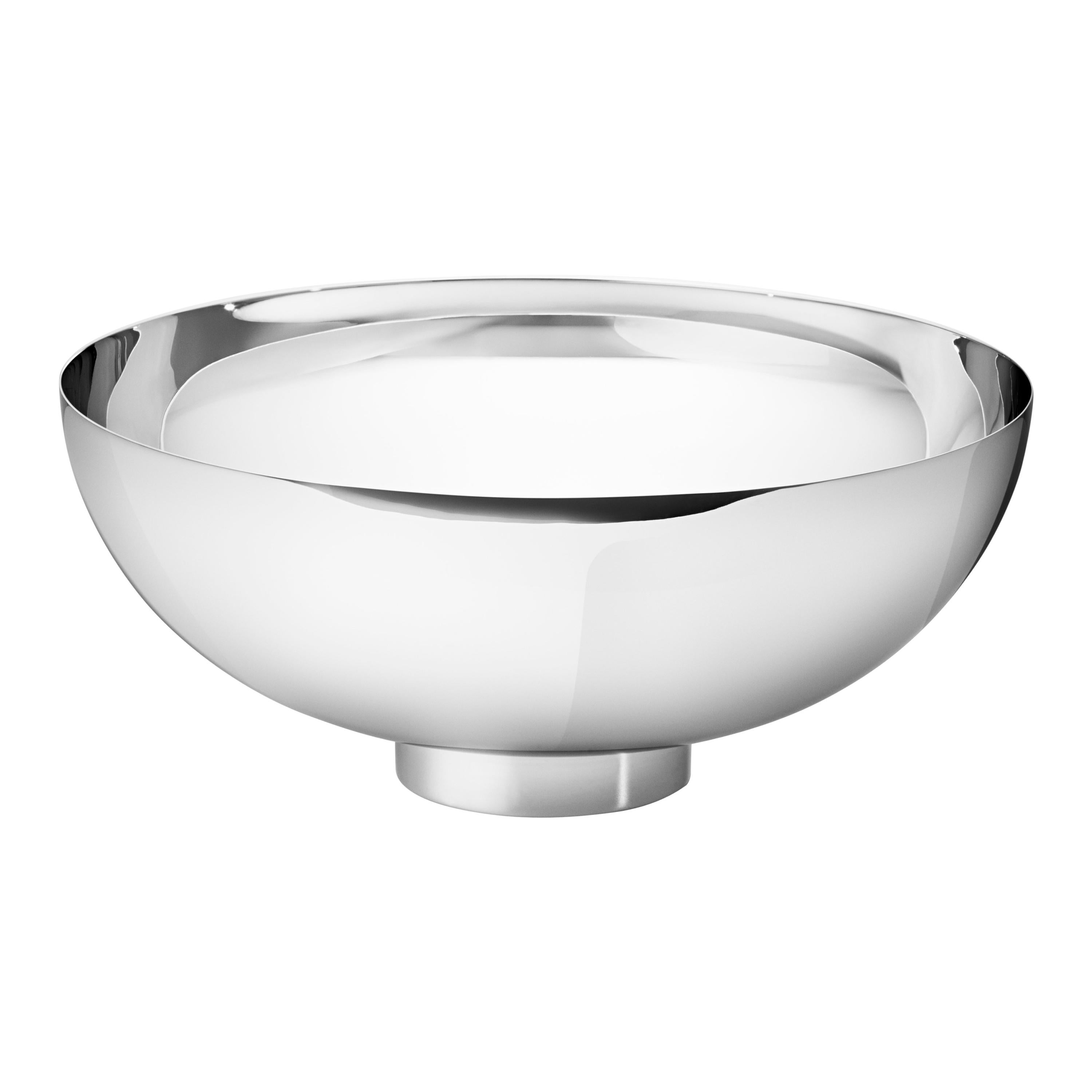 Georg Jensen Ilse Large Bowl in Stainless Steel Mirror Finish by Ilse Crawford For Sale