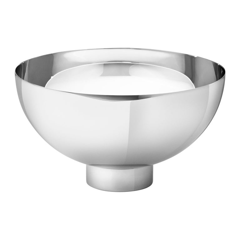Georg Jensen Ilse Medium Bowl in Stainless Steel Mirror Finish by Ilse Crawford, new, Georg Jensen