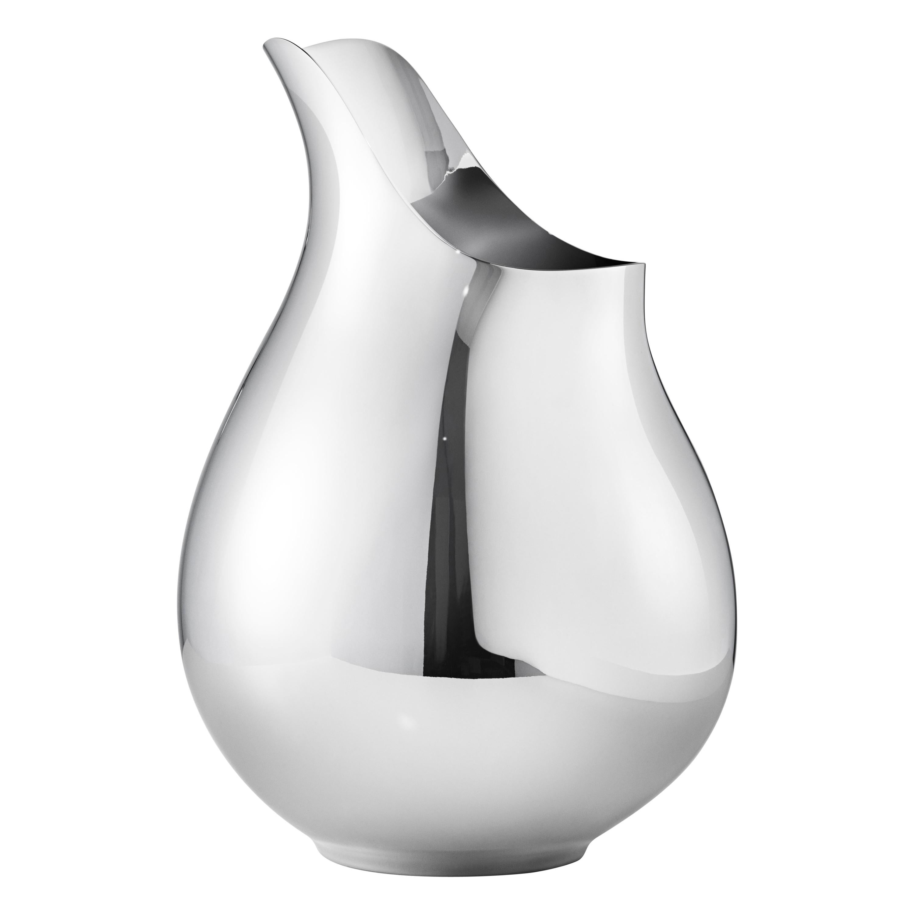 Georg Jensen Ilse Medium Vase in Stainless Steel by Ilse Crawford For Sale