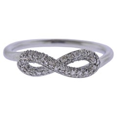 Georg Jensen Infinity Diamond Silver Ring 452