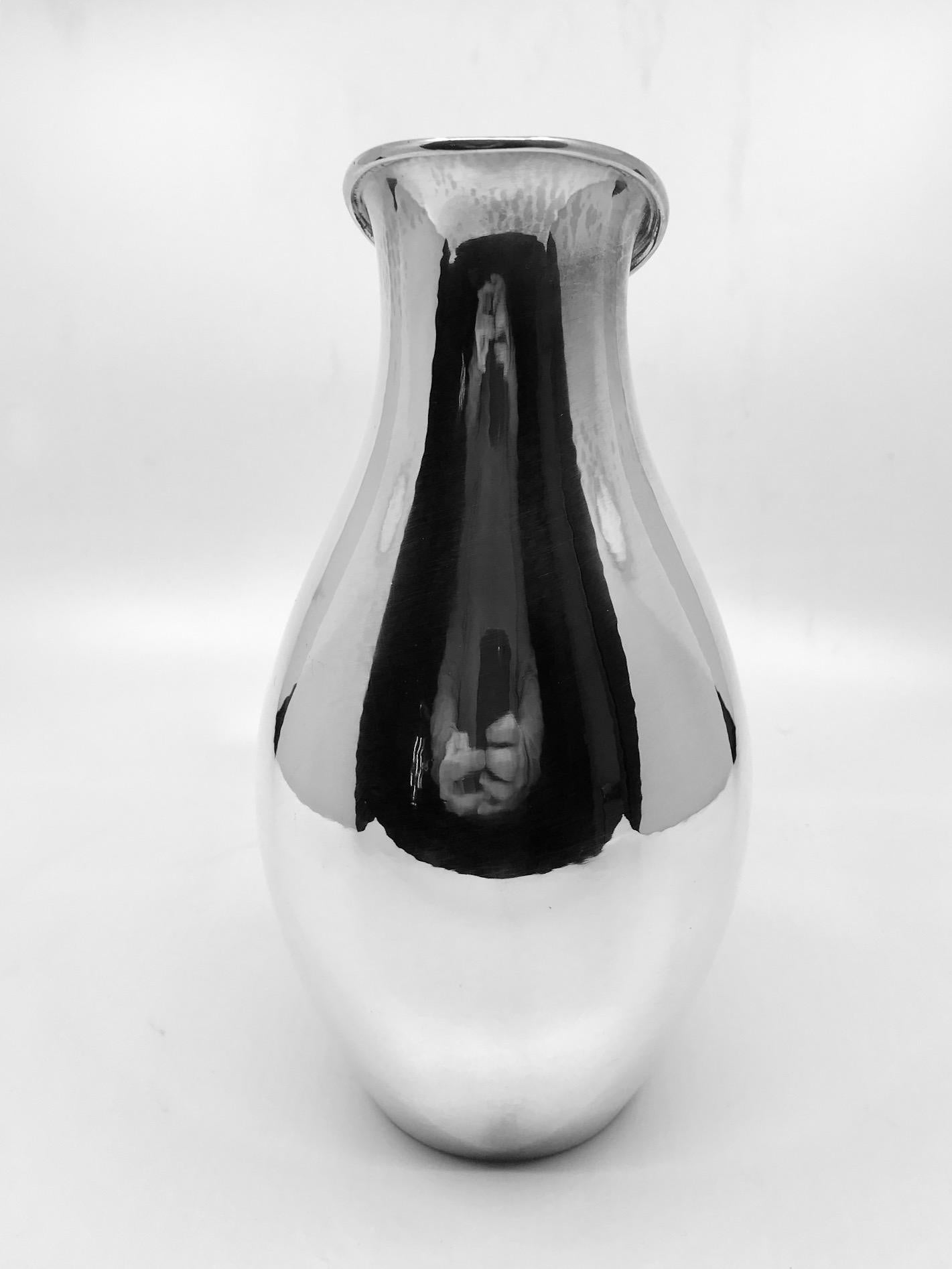 Danish Georg Jensen Johan Rohde Pitcher 432E Ebony Handle For Sale
