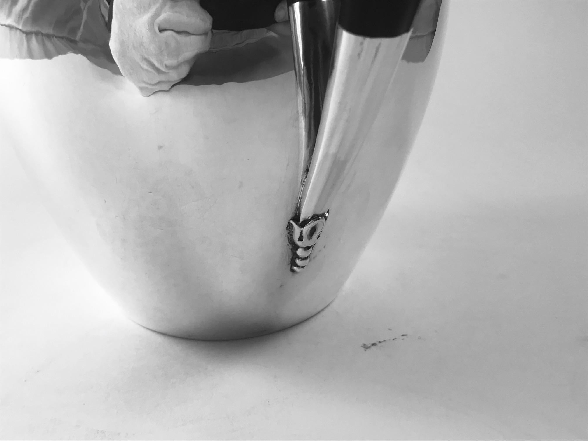 Georg Jensen Johan Rohde Pitcher 432E Ebony Handle In Good Condition For Sale In Hellerup, Hellerup