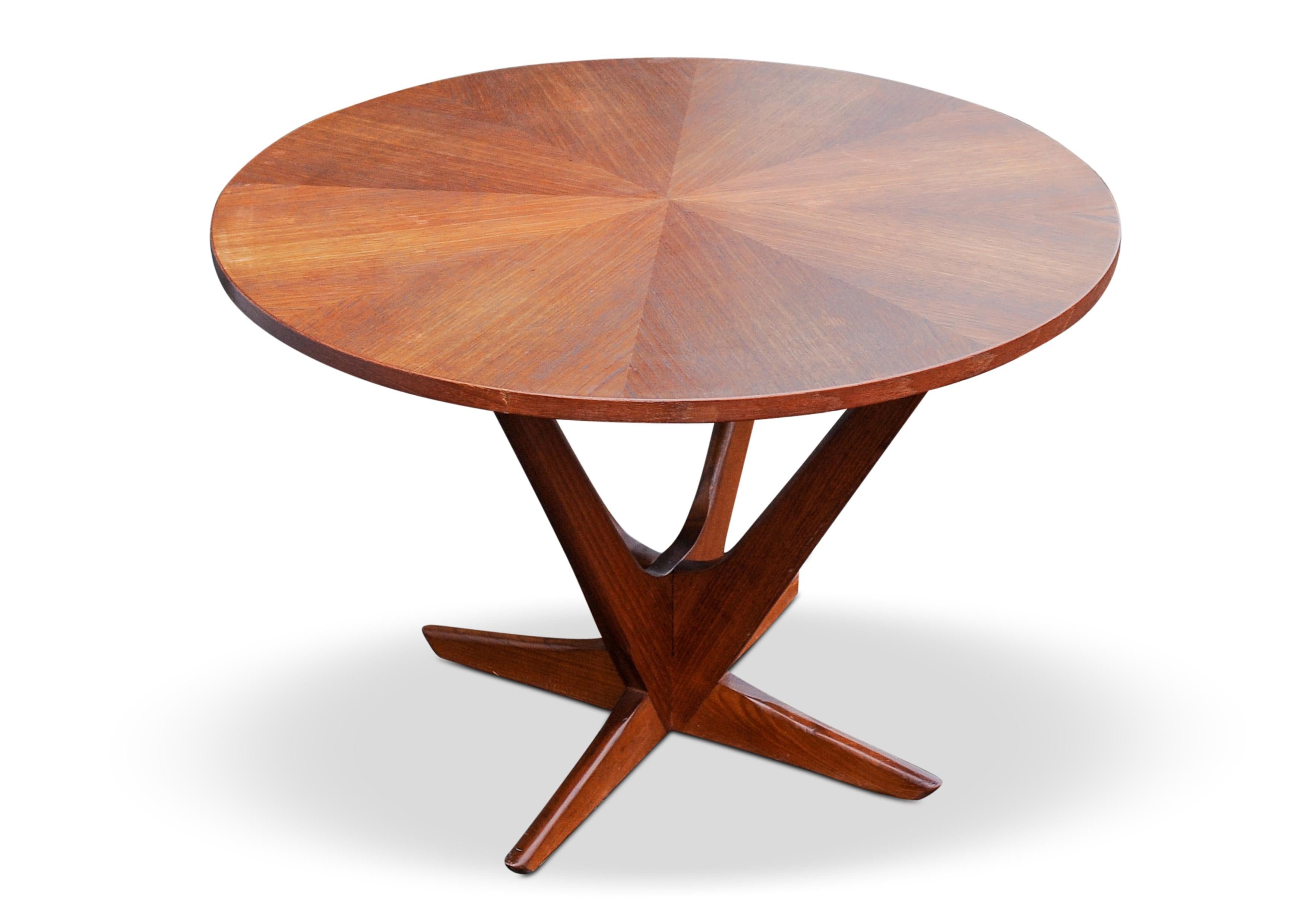 Georg Jensen Kubus table basse radial en teck mi-siècle moderne danois Bon état - En vente à High Wycombe, GB