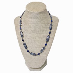 Georg Jensen Lapis Sterling Necklace No.15